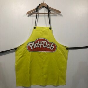 Play-Doh Yellow‎ Adult Apron Modeling Compound Craft Baking Cooking Art